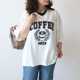 تیشرت یقه دار لانگ coffe مدل 6047