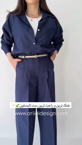 شومیز لینن اسلپ