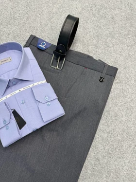 ست پیراهن و شلوار کلاسیک (بدون کمربند) _ شلوار پارچه ایی و پیراهن رسمی مردانه