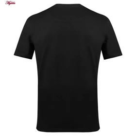 تیشرت آستین کوتاه مردانه مدل پنبه‌ای رنگ مشکی کد 5318-T-MM