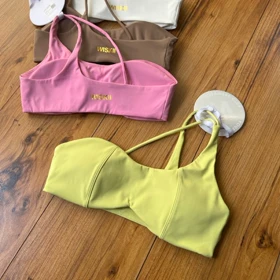 نیم‌تنه ورزشی زنانه ویسکی WISKII مدل One Shoulder Contour Bra