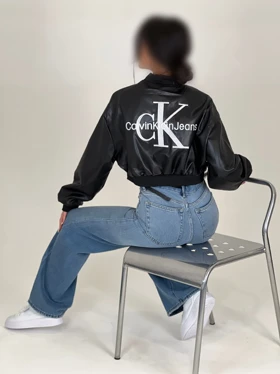 بامبر چرم CK دومان گالری (مشکی)