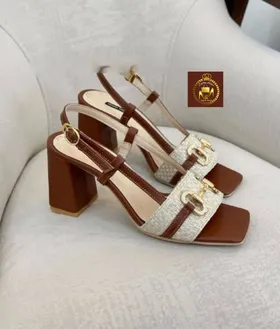 صندل مجلسی و تابستانه زنانه پاشنه پنج سانت کنفی