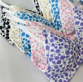 ست شورت و سوتین گل‌گلی کد 4827