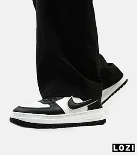 کفش کتانی بزرگ پا مشکی سفید نایک NIKE AIR FORCE