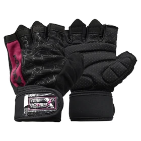 دستکش بدنسازی پاورایکس مدل 404K1376 صورتی