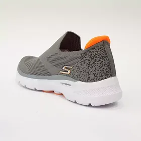 کفش راحتی اسکچرز جورابی بدون بند طوسی Go walk