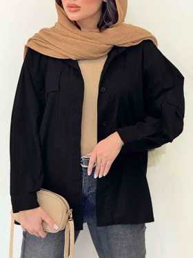 مانتو آستین جیب پاکتی