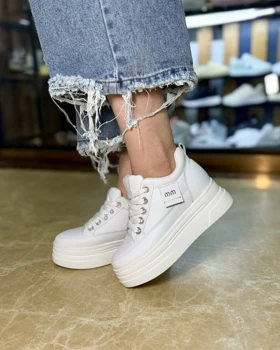 کتانی لژ مخفی زنانه 7 سانتی مدل miu miu