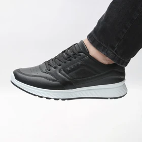 کفش و کتانی مردانه مدل اکو ECCO رنگ مشکی سفید کد 6580