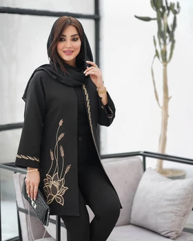 مانتو گلدوزی گندم کد 2966