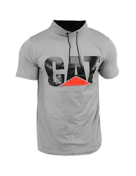 تیشرت مردانه یقه بنددار Cat
