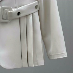 کت بغل پلیسه (کرم استخونی)