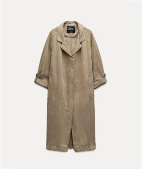 ترنچ کت کتان 239