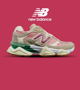 کفش کتانی زنانه صورتی سبز کرم NEW BALANCE 9060 مدل 4865
