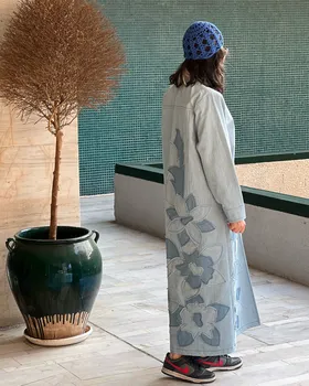 مانتو تکه‌دوزی جین