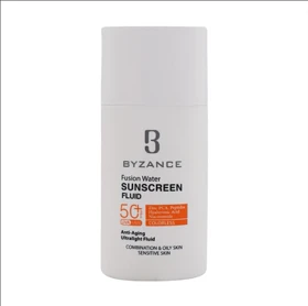 فلوئید ضد آفتاب فیوژن واتر SPF50 بیزانس مناسب پوست چرب و مختلط 50 میل