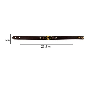 دستبند چرم وارک طرح اسفند مدل سامیا کد rb372