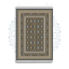 فرشینه از جنس پارچه هازان مخمل ترک طرح سنتی و مدرن برند دفه کد DAMG436