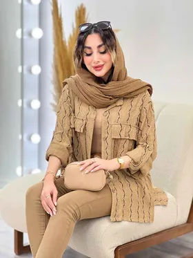 شومیز دو جیب پاکتی افروز