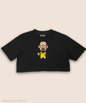 کراپ زنانه طرح بریکینگ بد شخصیت والتر وایت کد 884