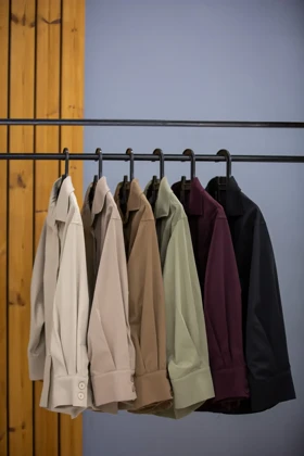 بارانی کتان پارکا مانلی