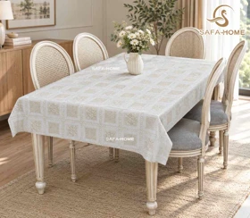 سفره رومیزی رویال طرح زرین دارای سایزبندی