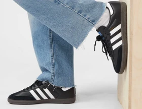 کفش اسپرت کتانی آدیداس سامبا زنانه و مردانه مشکی samba adidas blackk