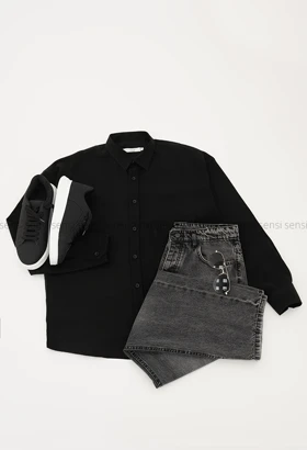 پیراهن مردانه آستین بلند سیلک کد20000065