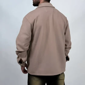 پیراهن کتی فوتر مردانه کرم مدل دوجیب