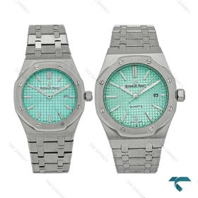 ساعت ست ای پی AP استیل صفحه فیروزه ای AP-7213-S