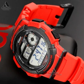 ساعت کاسیو قرمز Casio AE-1000W-4AV