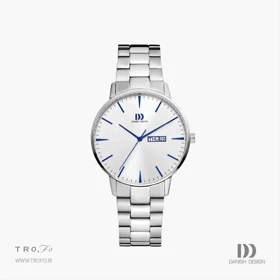 ساعت مچی عقربه ای مردانه دنیش دیزاین (Danish design) مدل IQ90Q1267 Akilia Day/Date Silver Cobalt Link