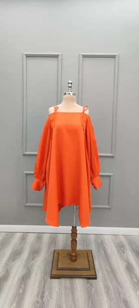 پیراهن کوتاه سرشونه بندی 201