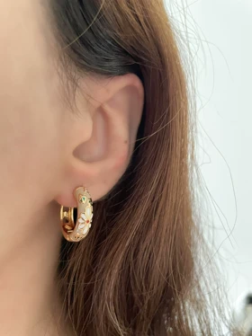 گوشواره های رنگی میناکاری ysx