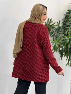 پالتو یقه انگلیسی پشت چاک