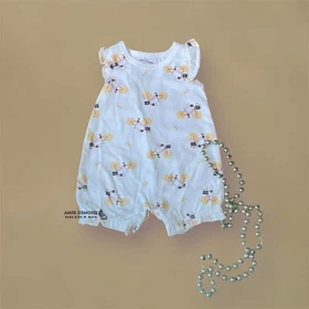 رامپر دخترانه طرح دوچرخه