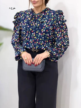 شومیز حریر مجلسی مهلا 4934