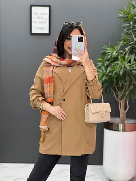 مانتو کمرکش پشت ژیله