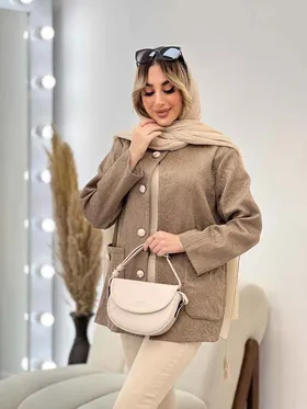 کت ژاکارد سر جیب دکمه