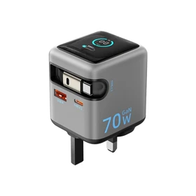 شارژر دیواری 70W پاورولوژی مدل POWEROLOGY PWCUQC051