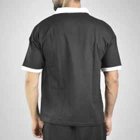 پولوشرت نیم زیپ اسپرت رئال مادرید مدل CMP-Adidas -3E827 مشکی