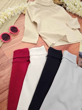 بلوز یقه اسکی بچگانه