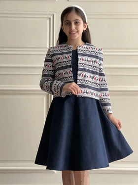 کت کراپ کتان طرح کریسمس