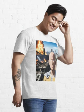 تیشرت One Punch Man طرح لوگو Disaster OPM کد 207669