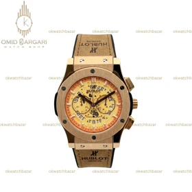 ساعت مچی هابلوت کلاسیک فیوژن کورنوگراف بند شتری صفحه اسکلتون Hublot Classic Fusion
