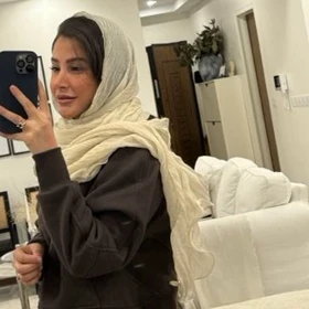 شال عروسکی کرم شیری