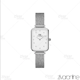 ساعت دنیل ولینگتون زنانه سیلور صفحه سفید ایندکس نگین‌دار 104313