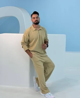 ست دورس زیپ‌دار و شلوار بگ