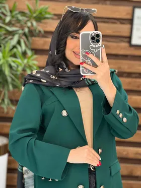 مانتو کتی آستین سه دکمه